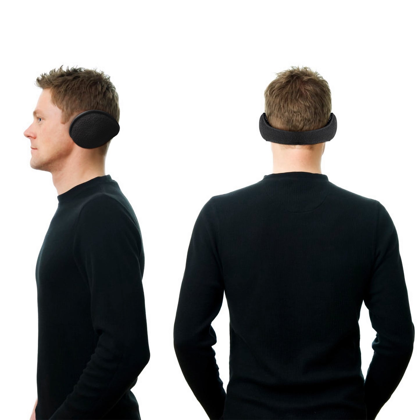 Behind-the-Head Ear Warmers for Winter Sports & Outdoor Activities