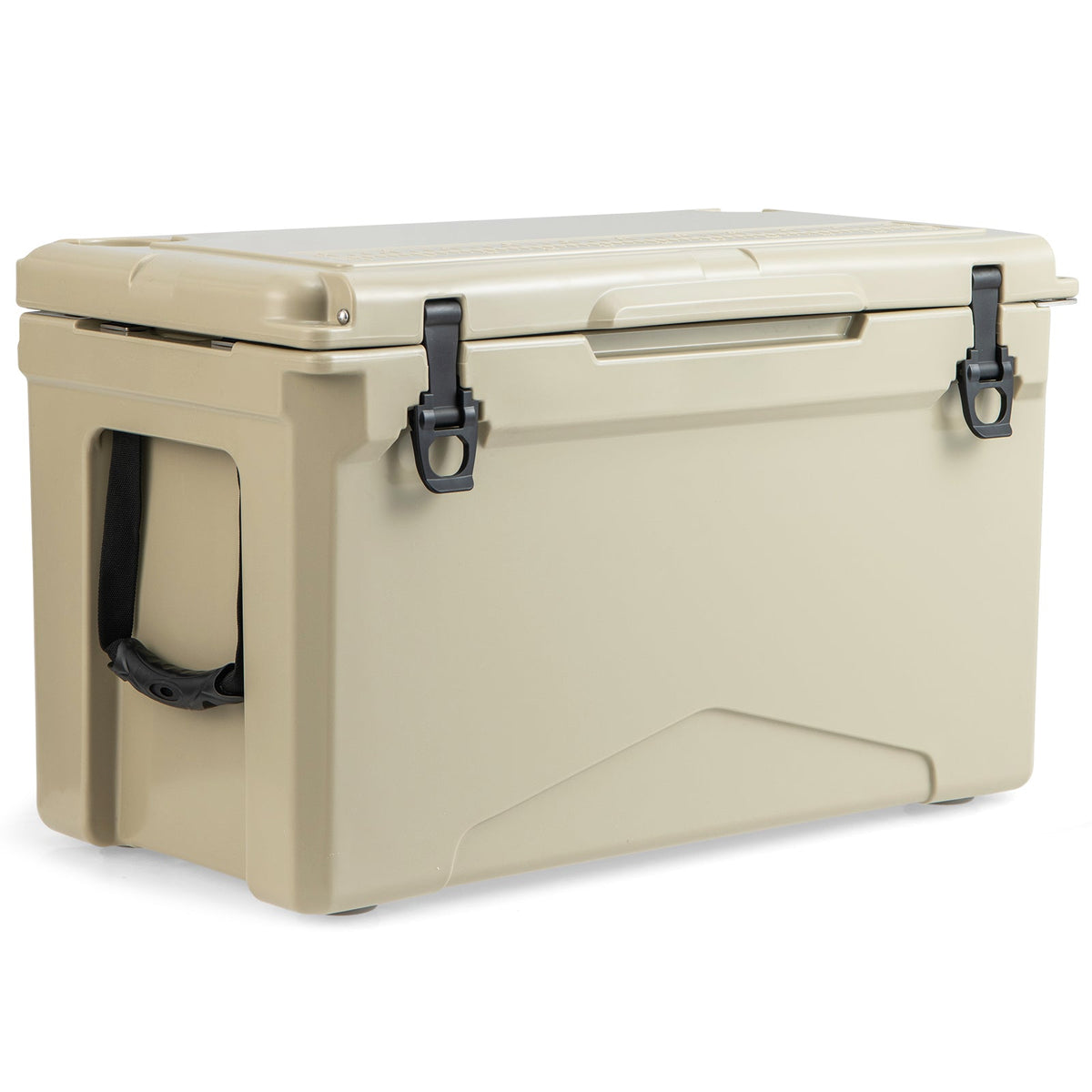 50 QT Rotomolded Cooler Insulated Portable Ice Chest with Integrated Cup Holders