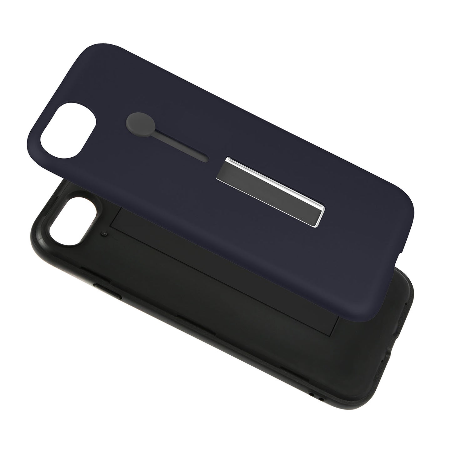 iPhone 8 Case with Finger Strap and Kickstand