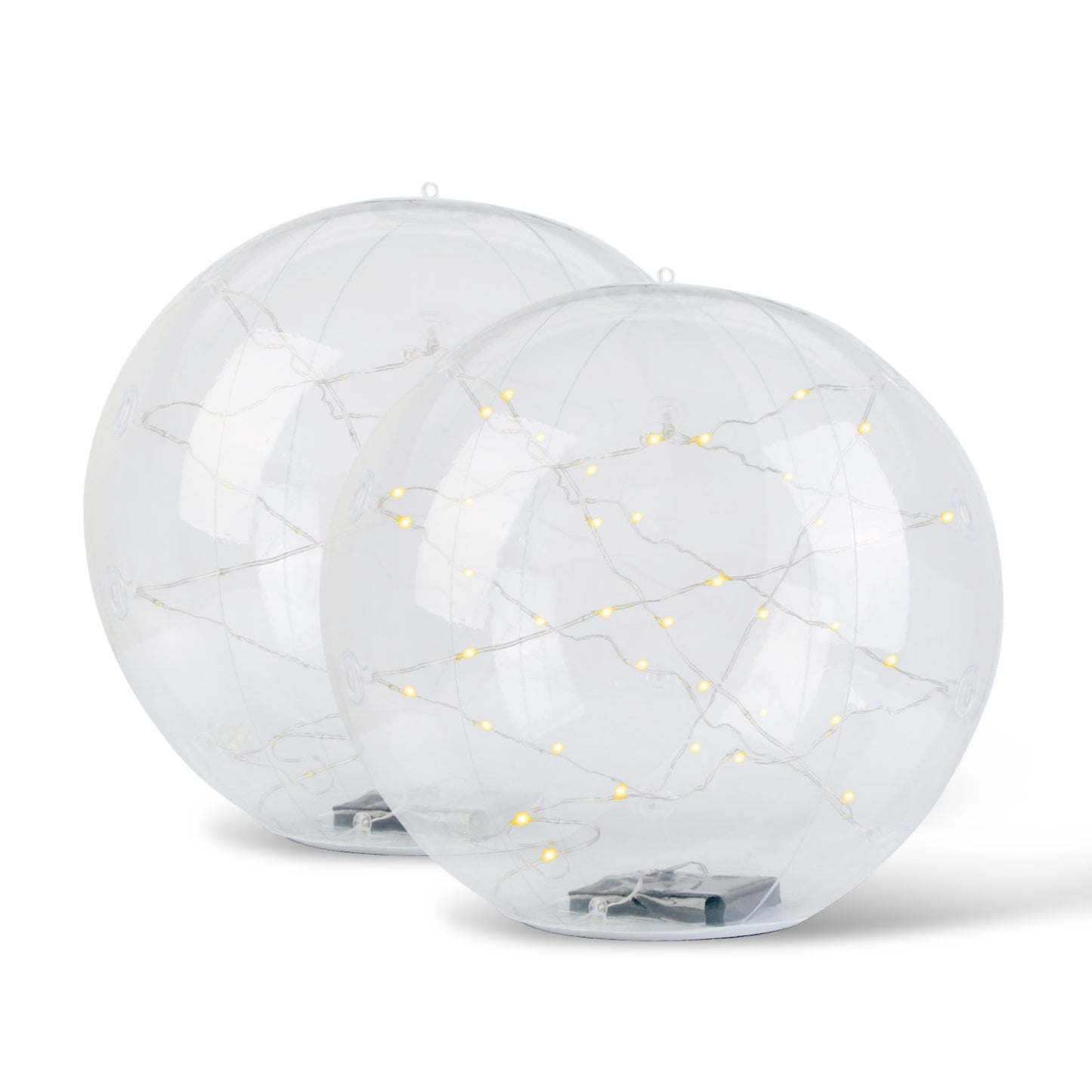 Solar Floating Pool Lights 14in with Remote Control (2-Pack)
