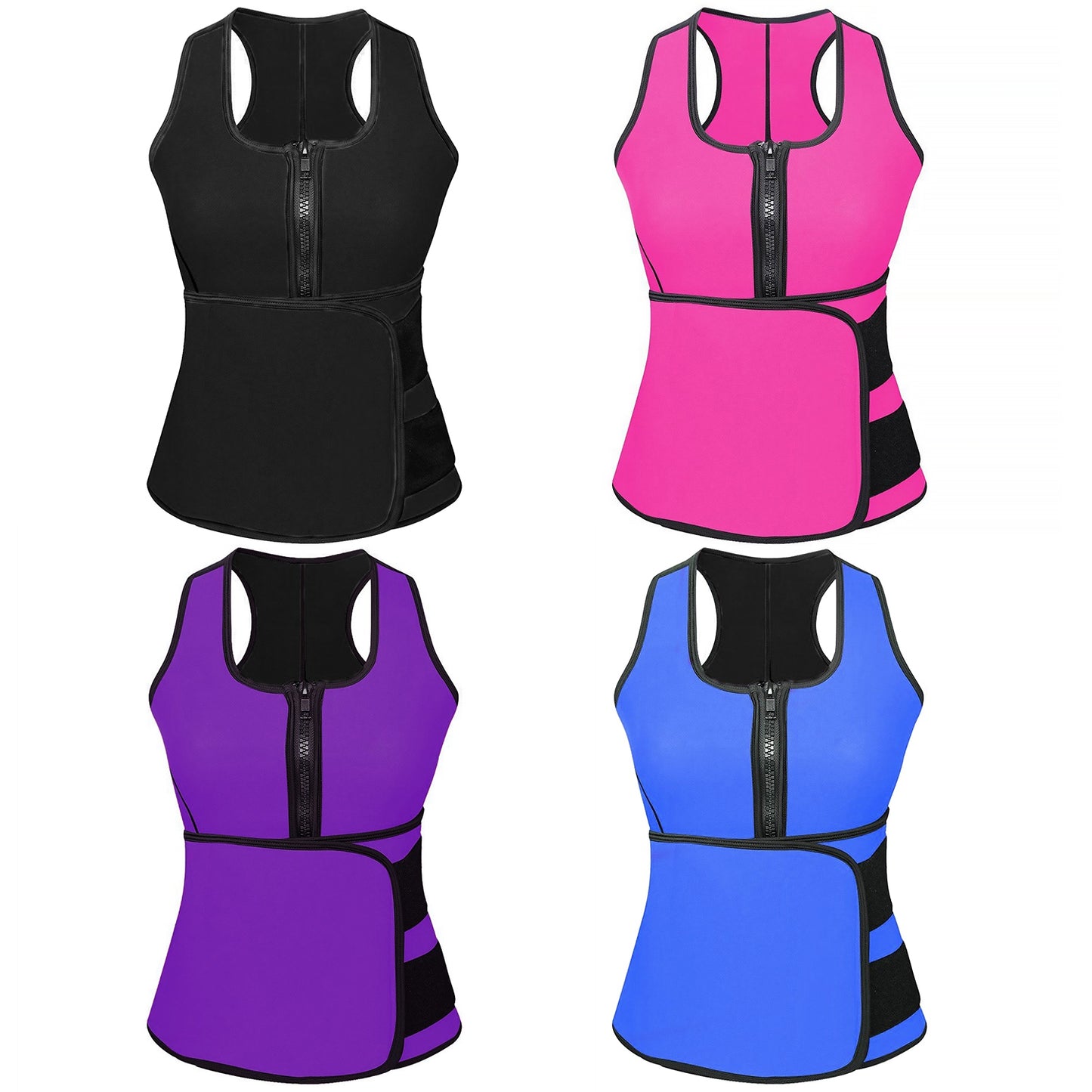 Waist Trainer Vest for Women with Zipper Closure