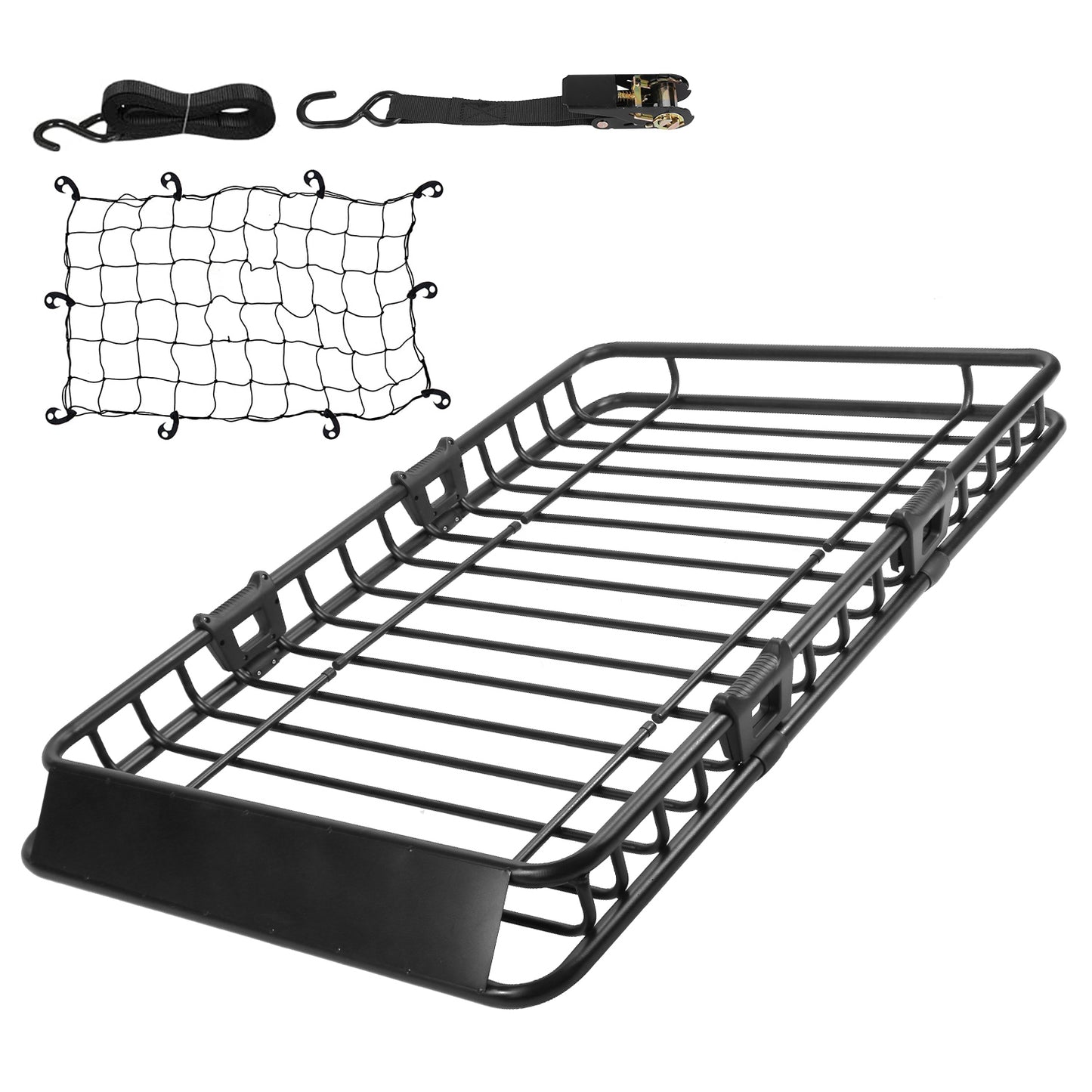 Roof Rack Cargo Carrier 63x39in with Net & Straps