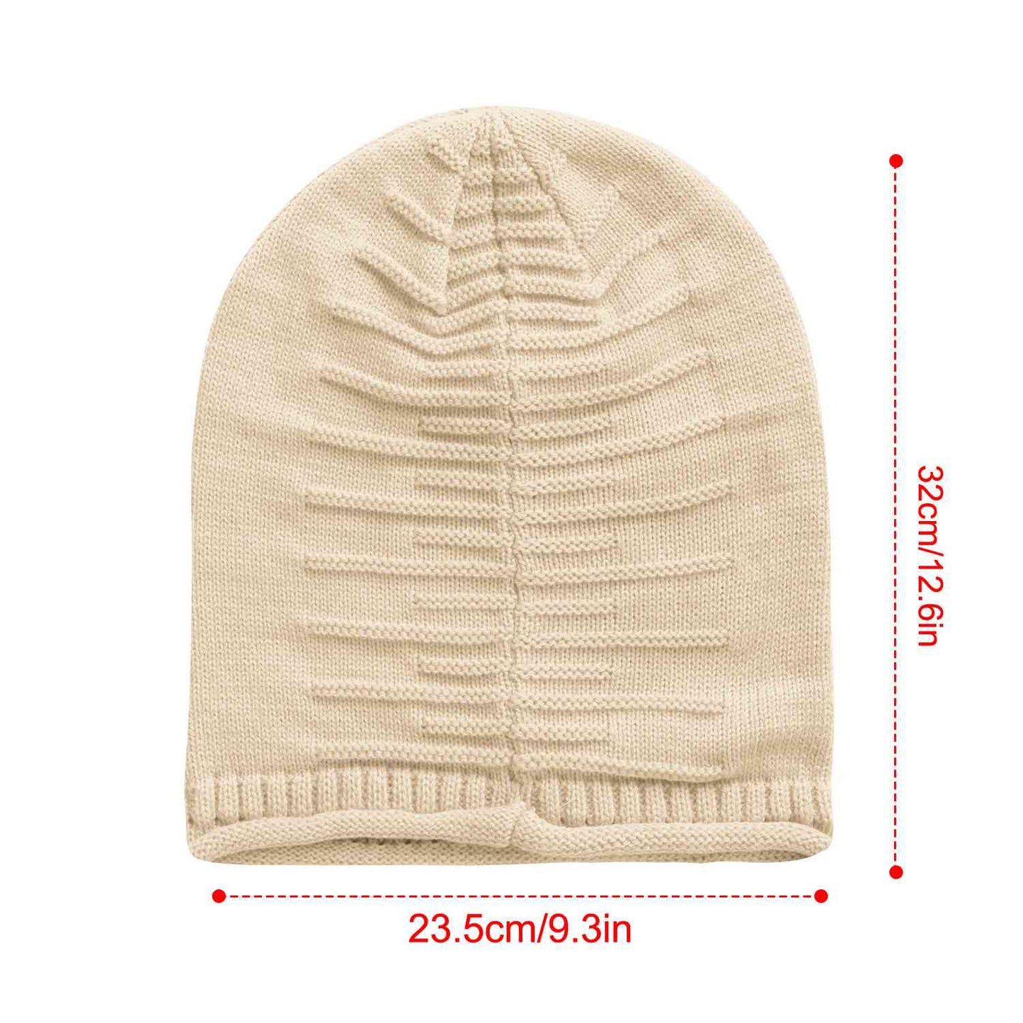 Slouchy Knit Beanie Hat - Unisex Winter Warm Skull Cap