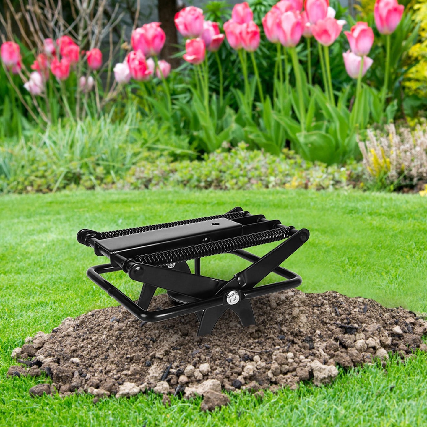 Mole Scissor Trap Set - 2 Pack Reusable Metal Outdoor Traps