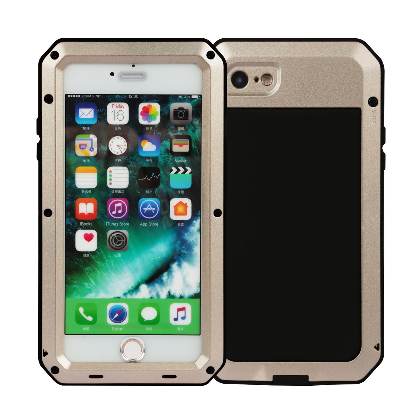 iPhone 7 Rugged Full Cover Case with Screen Protector