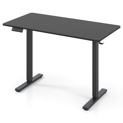48 Inch x 24 Inch Ergonomic Electric Standing Desk with 3 Memory Settings for Home Office