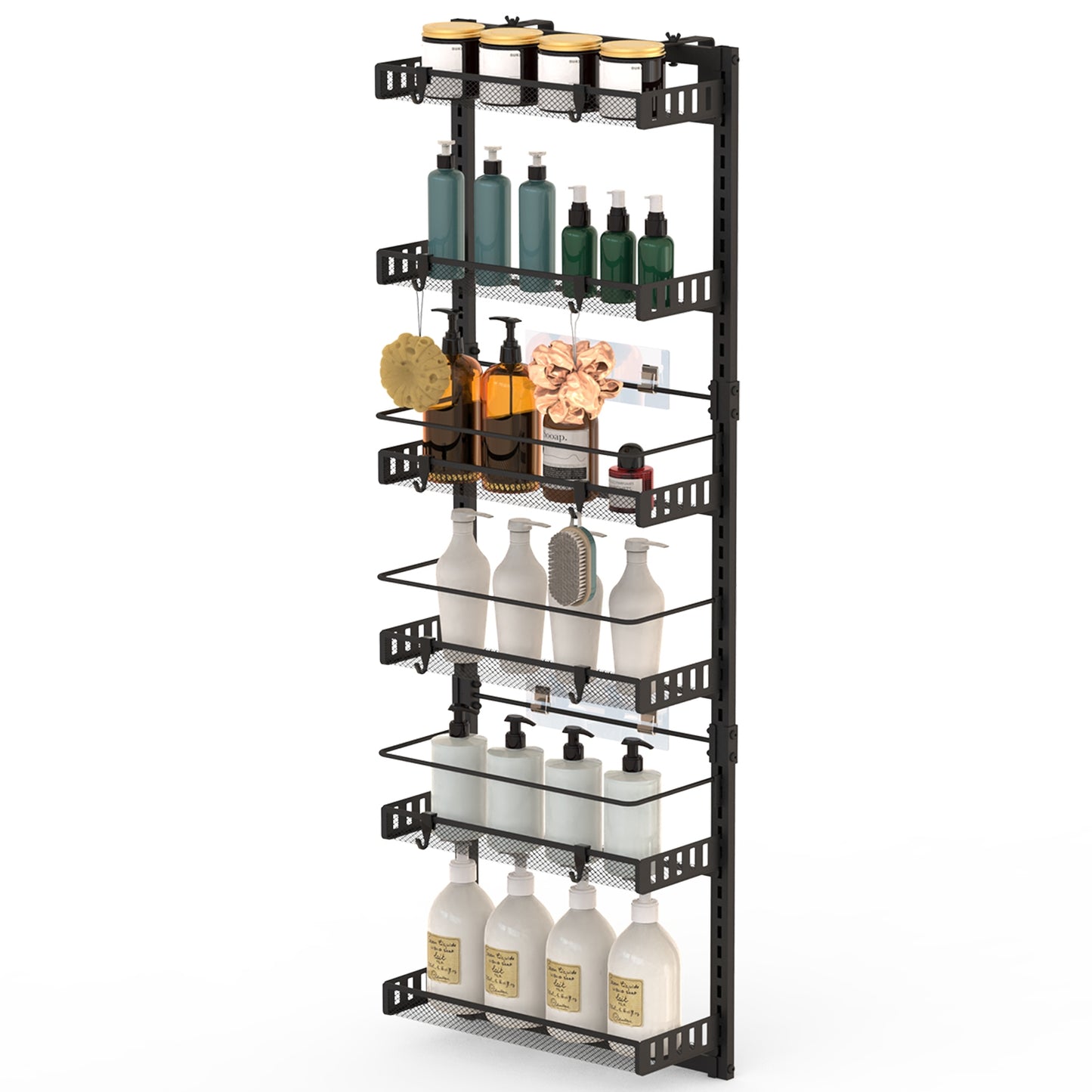 Over The Door Organizer 6-Tier Pantry Rack with 110lb Capacity