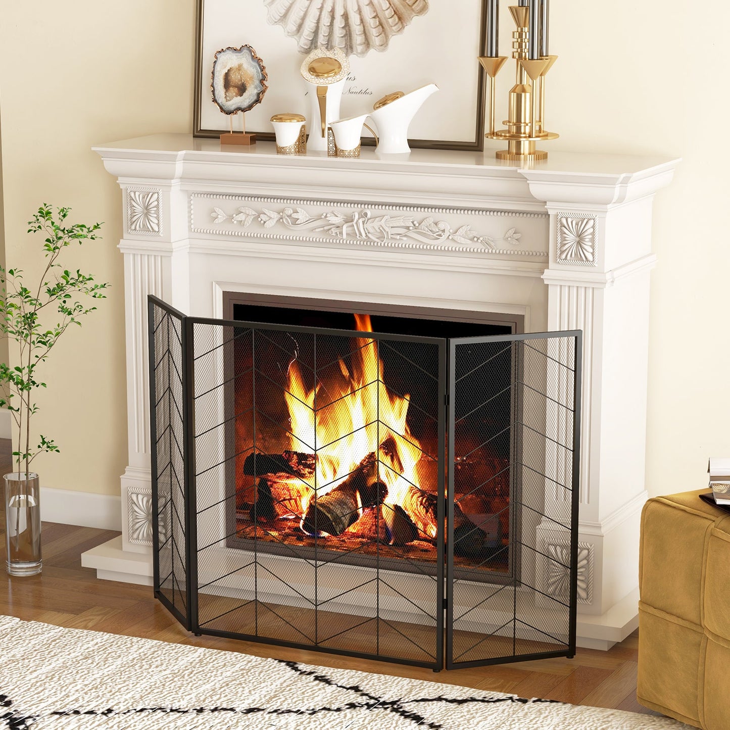 52 x 31 Inch Fireplace Screen