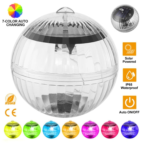 Solar LED Floating Ball Lights – IP65 Waterproof, 7-Color Changing