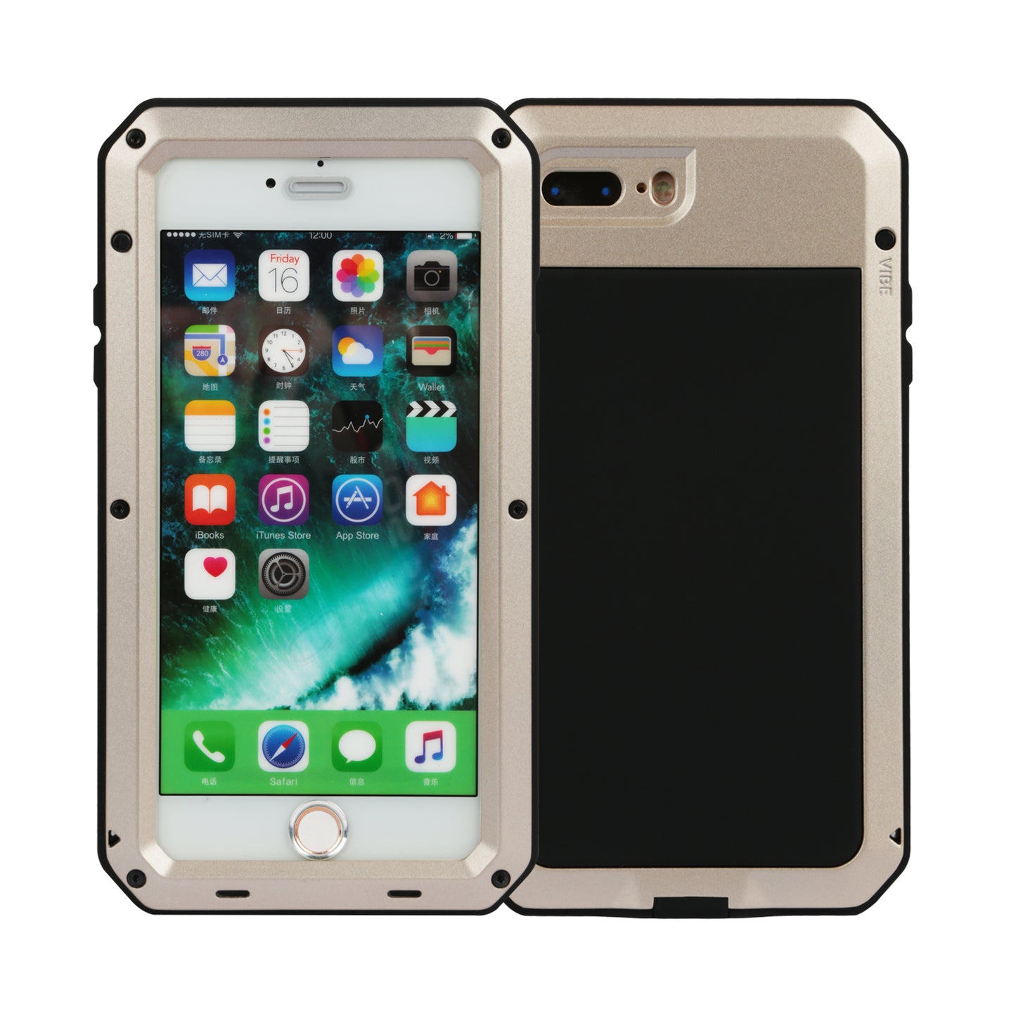 iPhone 7 Plus Rugged Full Cover Case with Screen Protector