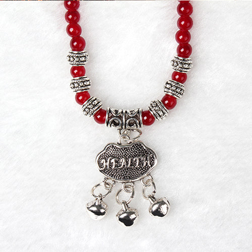 Red Agate Beaded Good Lock Bracelet