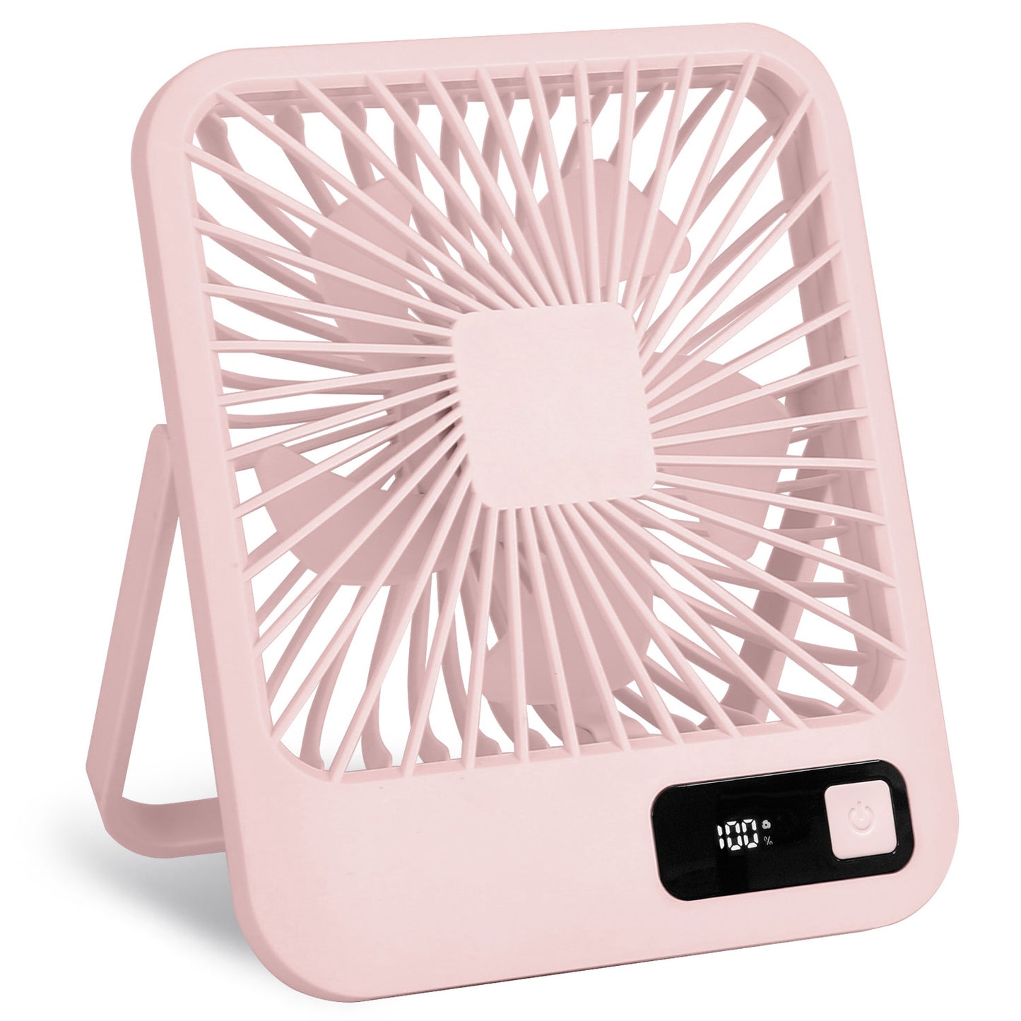 Rechargeable Desktop Fan with LCD Display & 5 Speed Settings