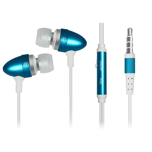 In-Ear Stereo Headset with Microphone - 4 Pack