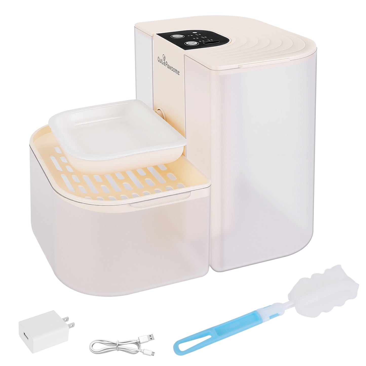Automatic Pet Water Fountain 4.5L Cordless Rechargeable Dispenser