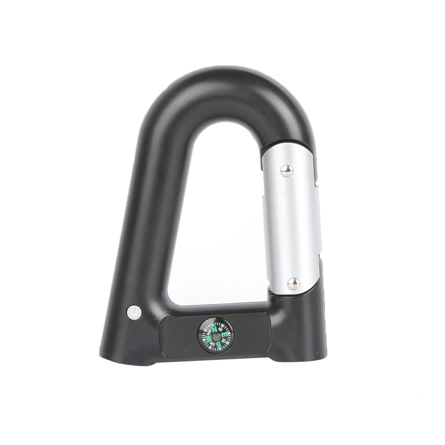 Carabiner Power Bank 2200mAh with LED Flashlight & Compass