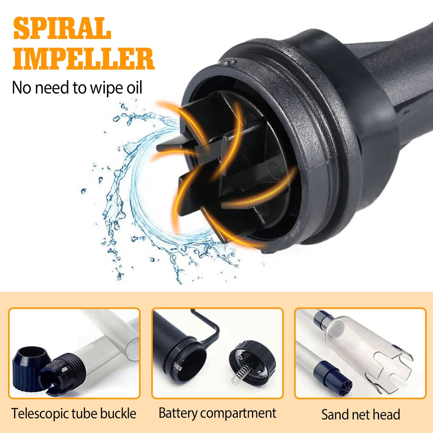 Aquarium Gravel Vacuum Cleaner - Battery Operated