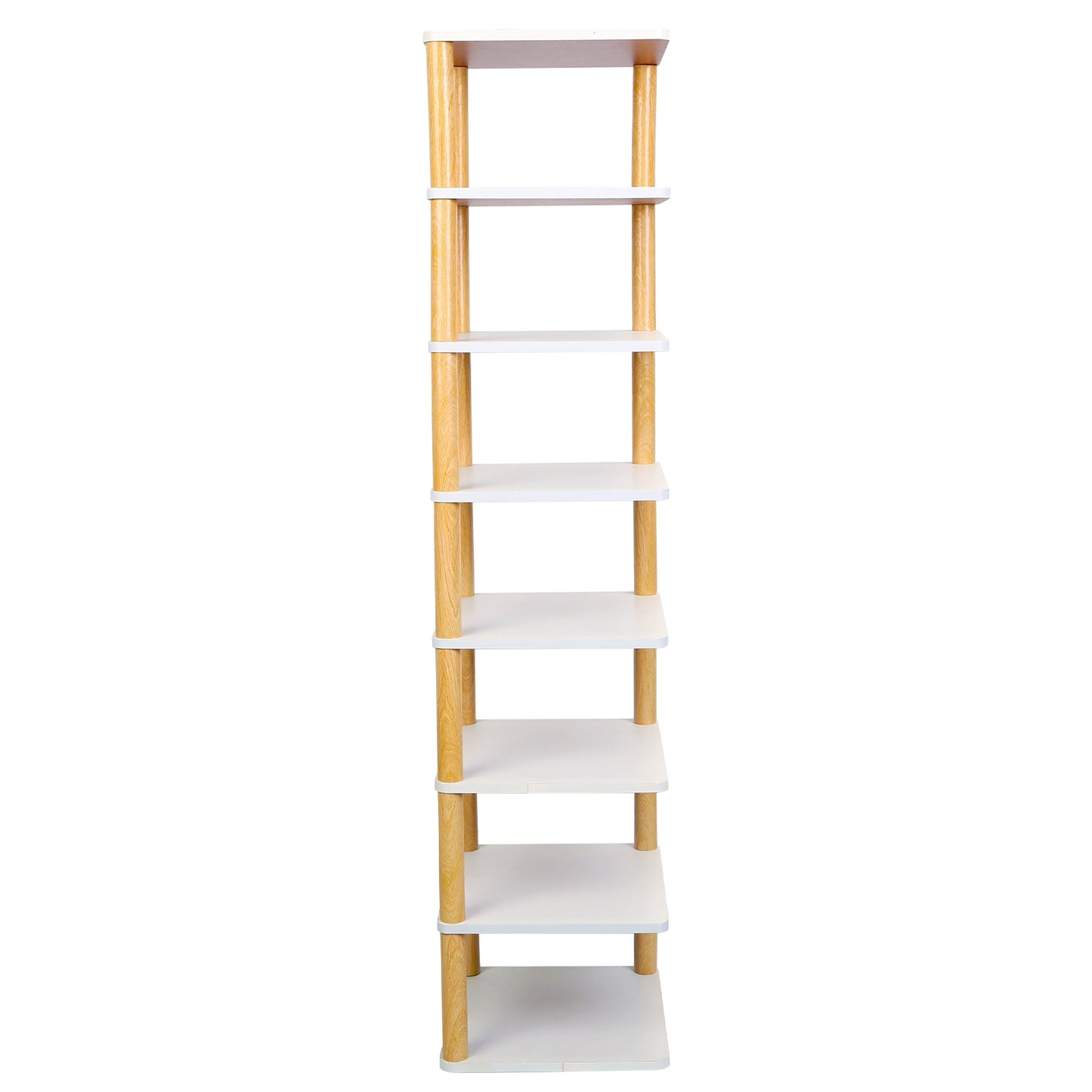 8-Tier Vertical Shoe Rack - Space Saving Entryway Organizer