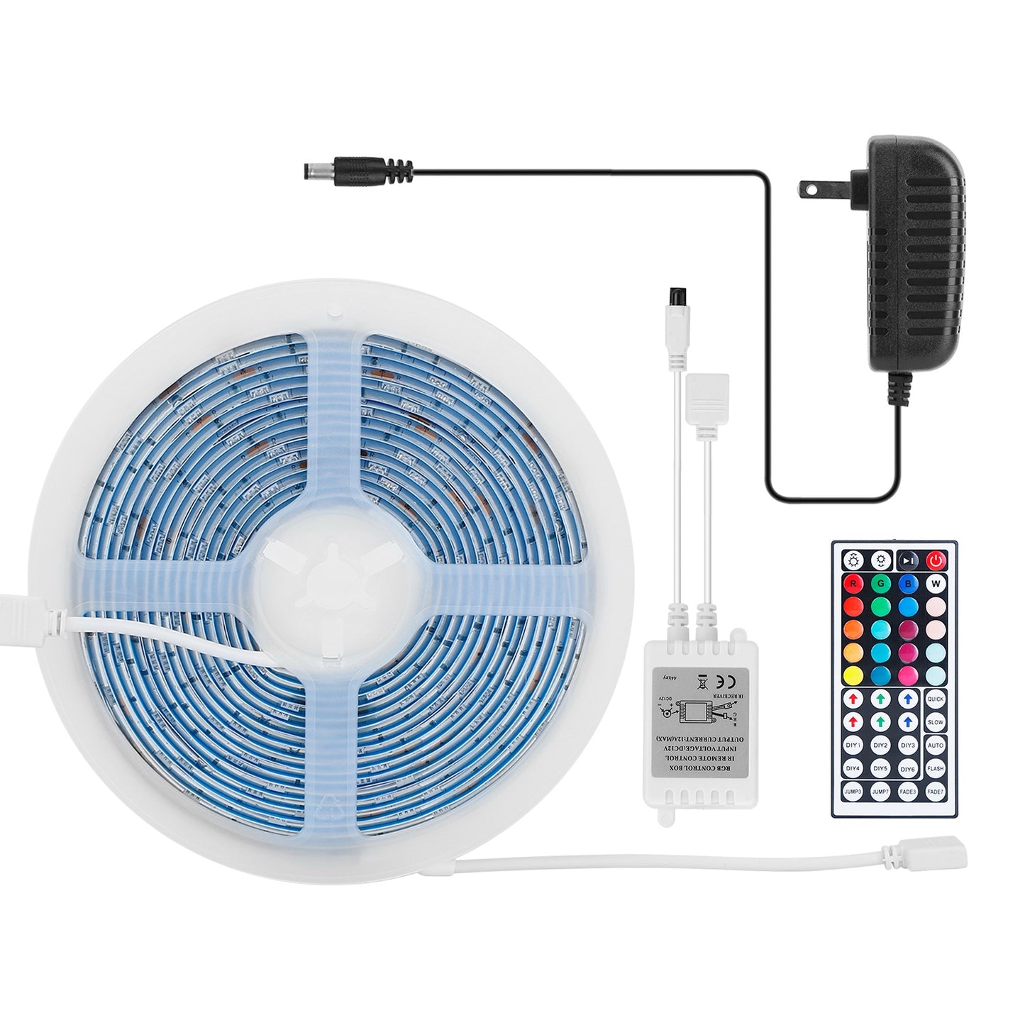 RGB LED Strip Lights 16.4FT with Remote Control