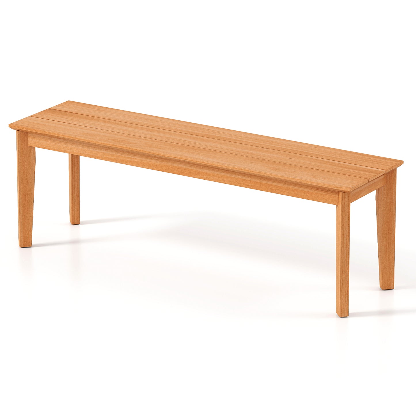 55-Inch Teak Wood Outdoor Bench – 880 LBS Capacity