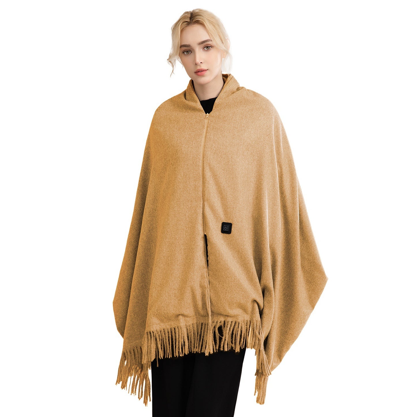 USB Heated Shawl with 3 Heat Levels and Zipper