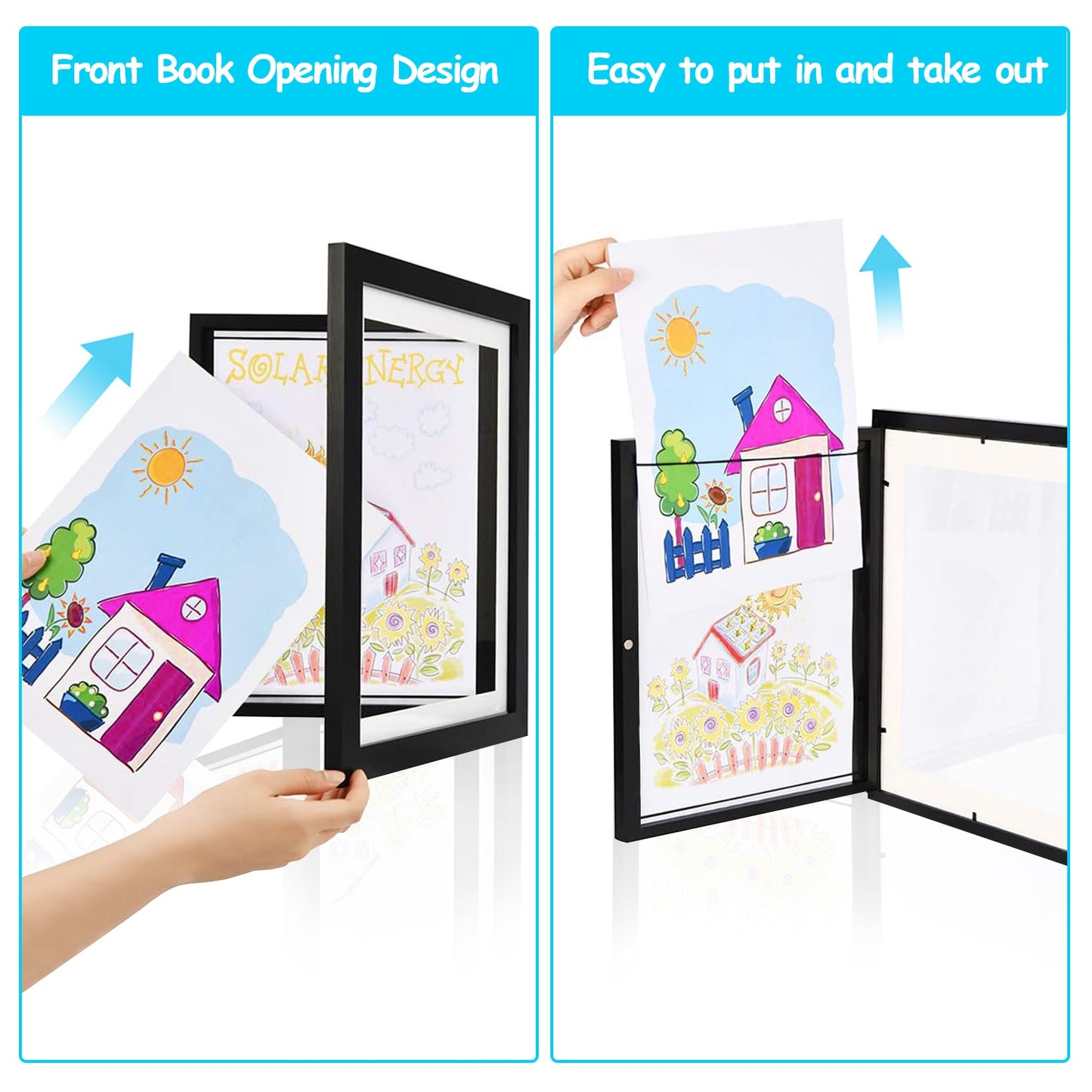 Kids Art Frame A3/A4 Front Opening Display with Storage
