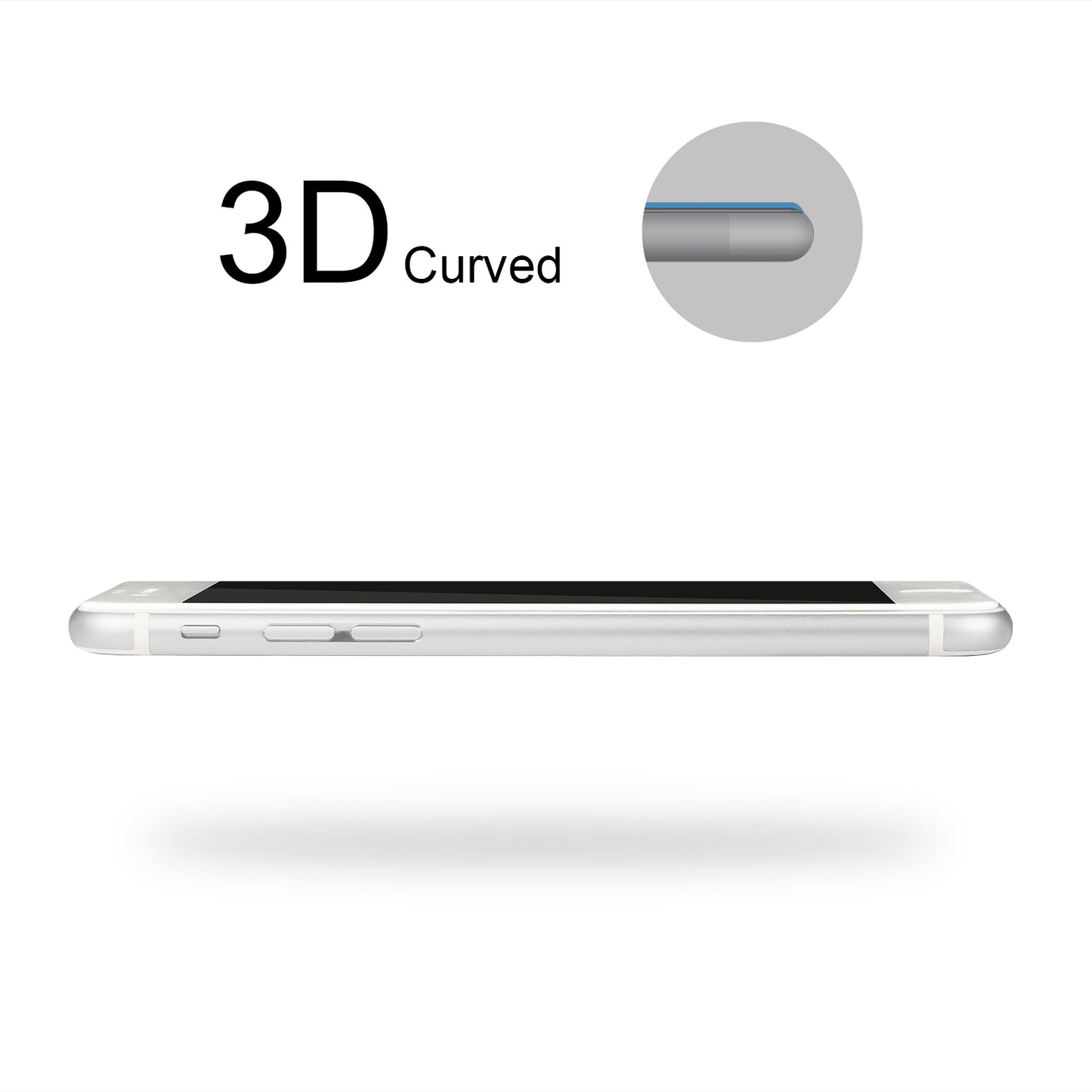 Tempered Glass Screen Protector for iPhone 6s Plus – 3D Curved
