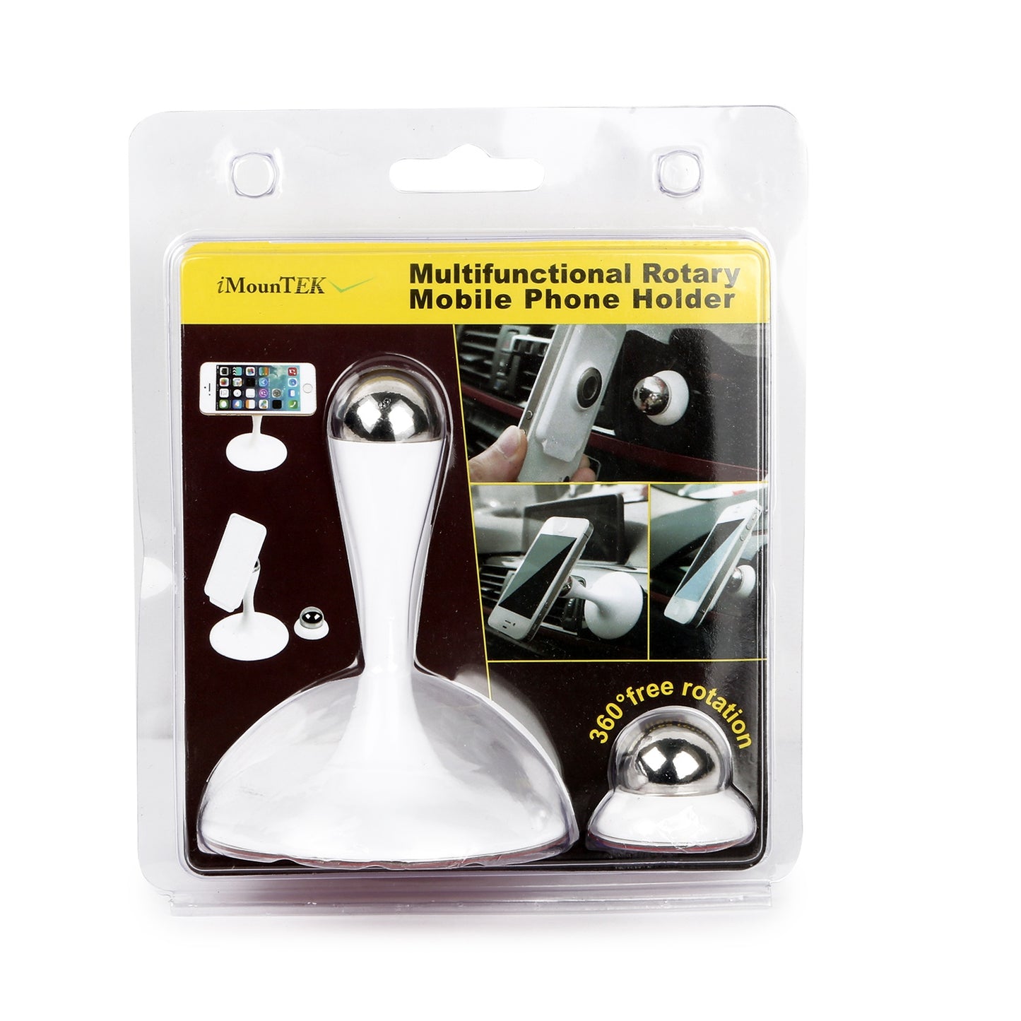 Magnetic Car Phone Mount Kit with 360° Rotation