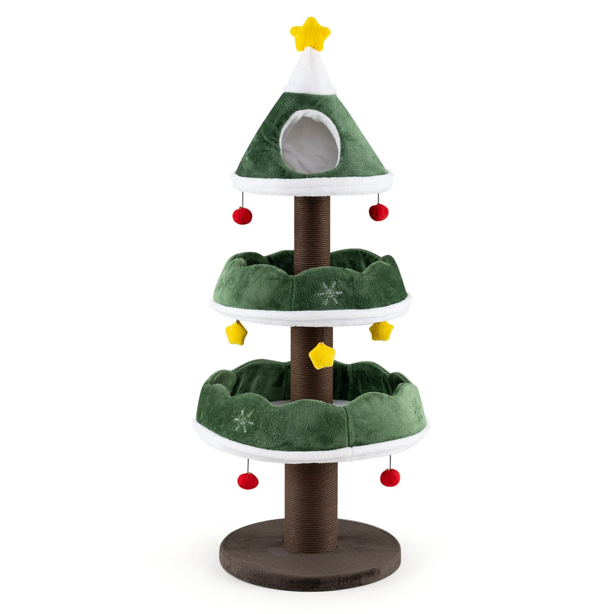 Multi-Level Cat Tree Tower 56.5" with Scratching Posts