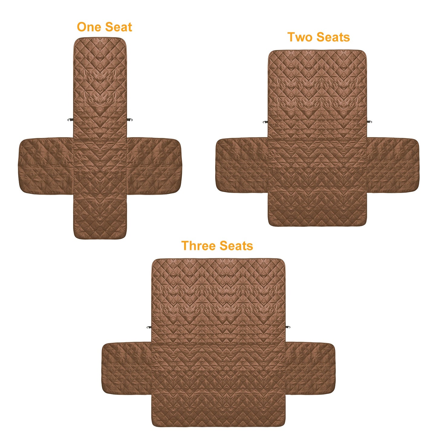 Reversible Sofa Cover with Elastic Straps - Water-Resistant