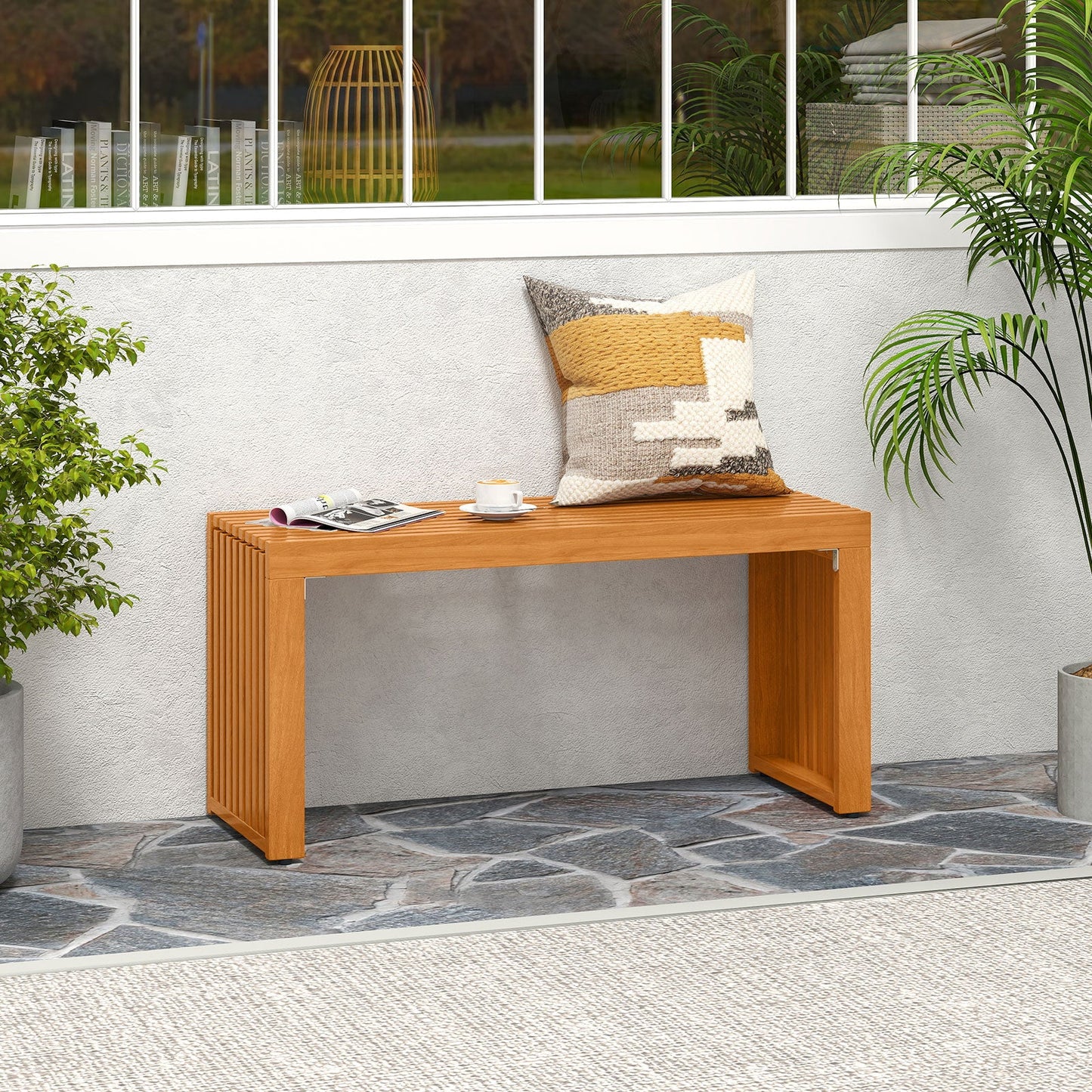 Console Table with LED Lighting and Charging Station for Living Room and Hallway