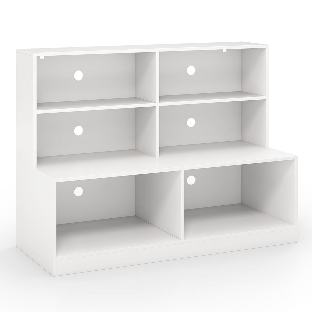 Entryway Shoe Cabinet with 2 Anti-tipping Kits-White