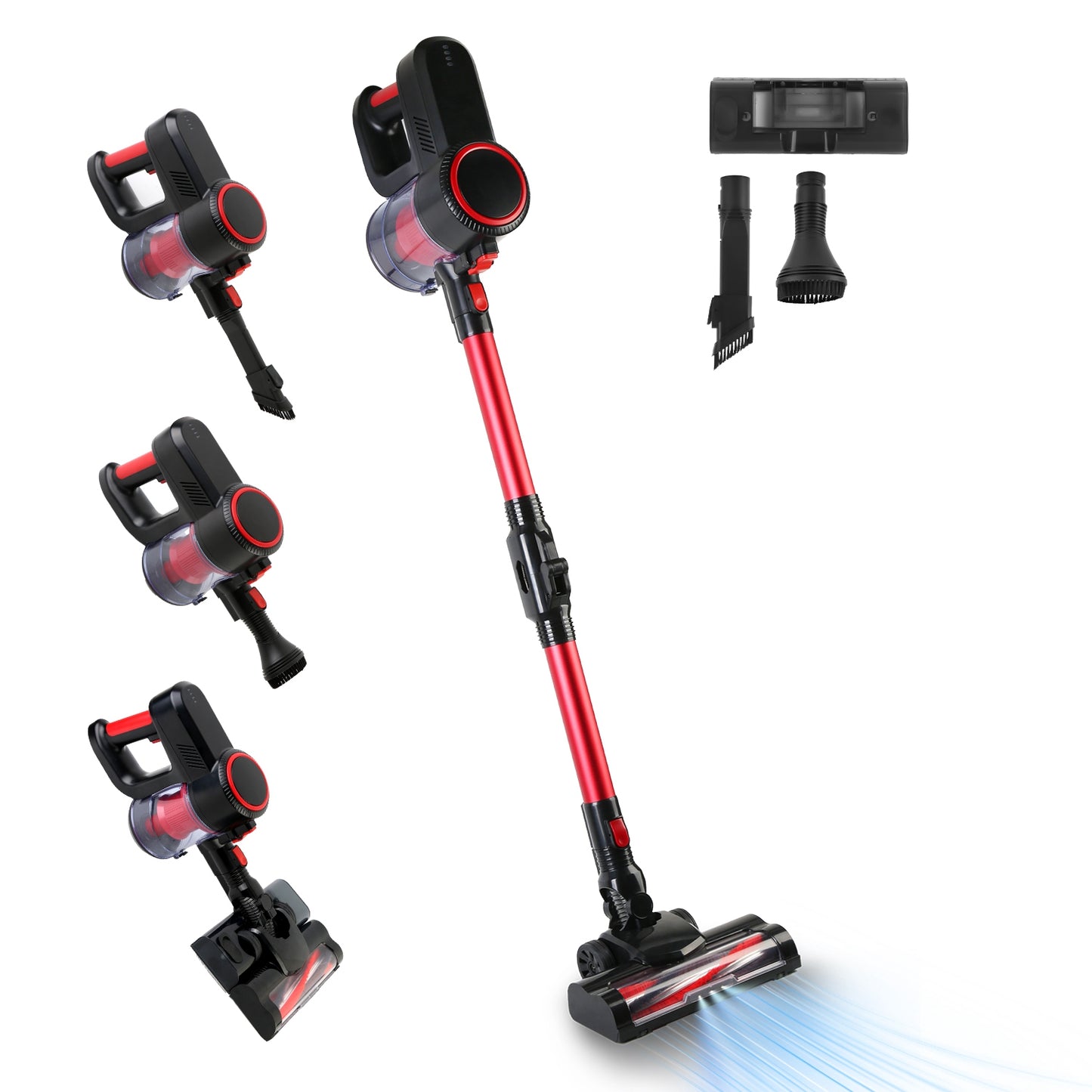 Cordless Stick Vacuum Cleaner with 12000PA Suction & LED Light