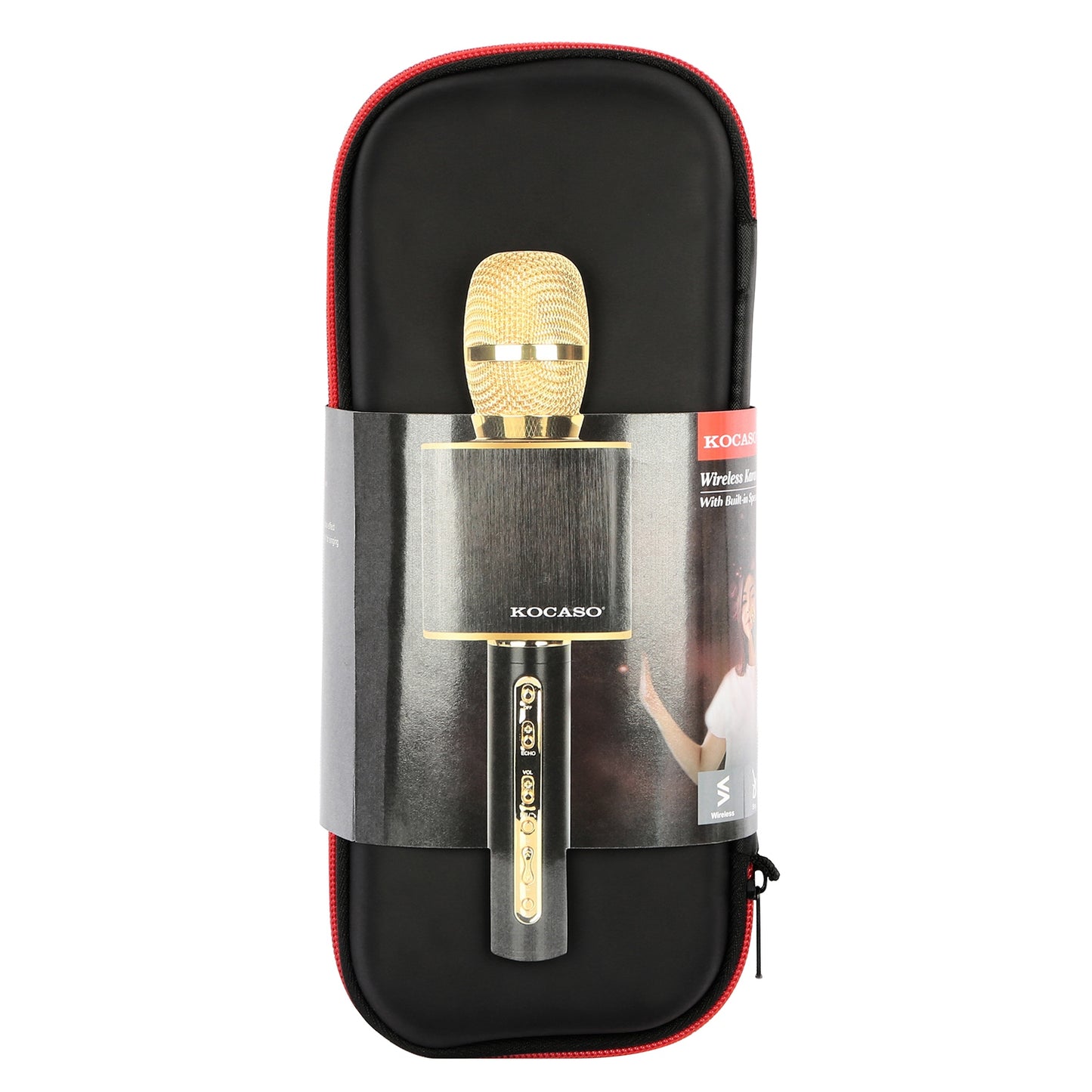 Wireless Karaoke Microphone with Built-in Speaker