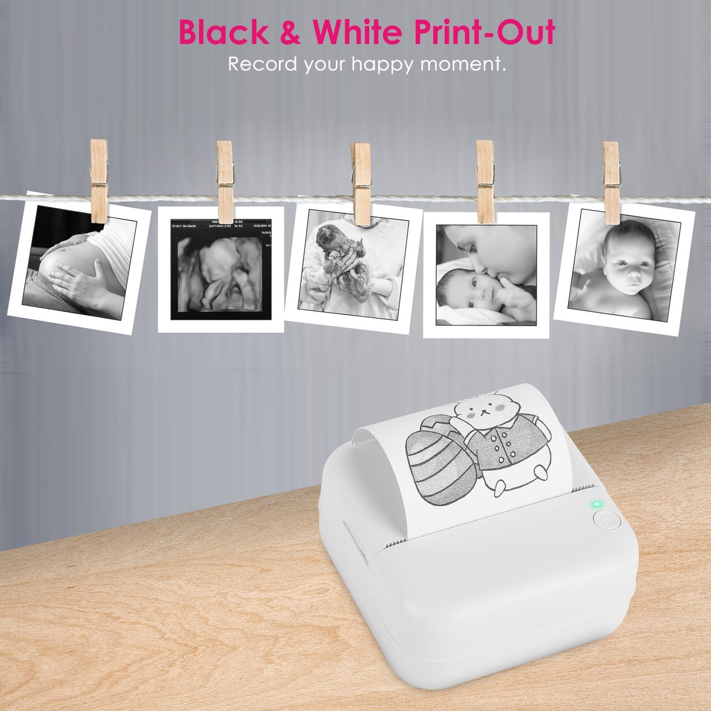 Thermal Printer Paper Rolls 57x25mm - 5 Pack White