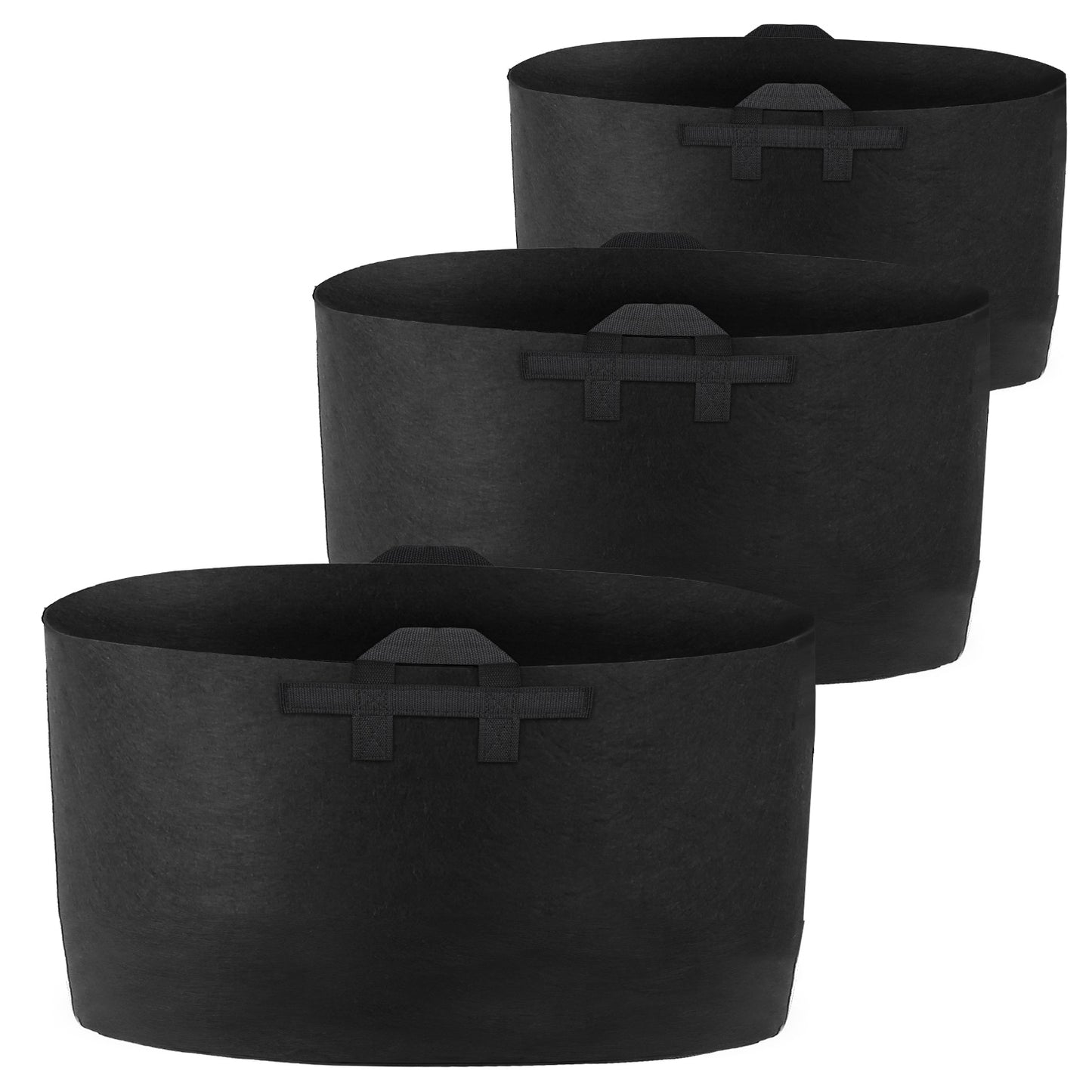 Plant Grow Bags 10 Gallon - 3 Pack Fabric Planter Pots