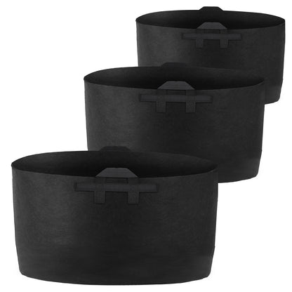 Plant Grow Bags 10 Gallon - 3 Pack Fabric Planter Pots