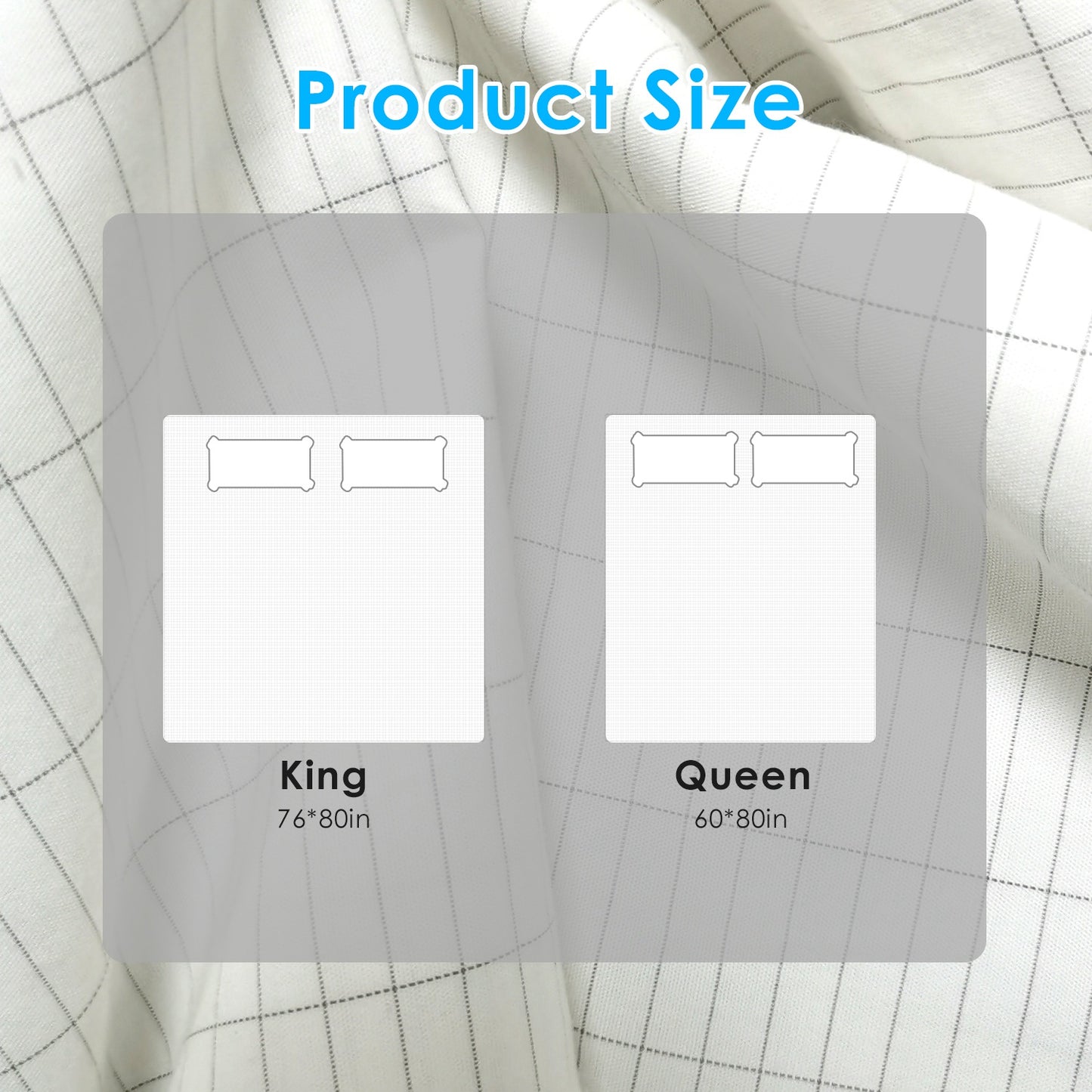 Grounding Sheet King Size Organic Cotton with Silver Fiber