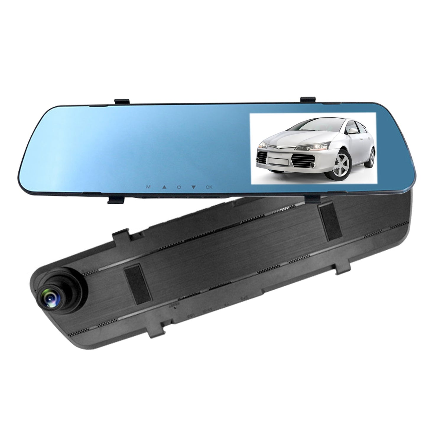 Dual Dash Cam 1080P Front & Rear with 4.3" Touch Screen