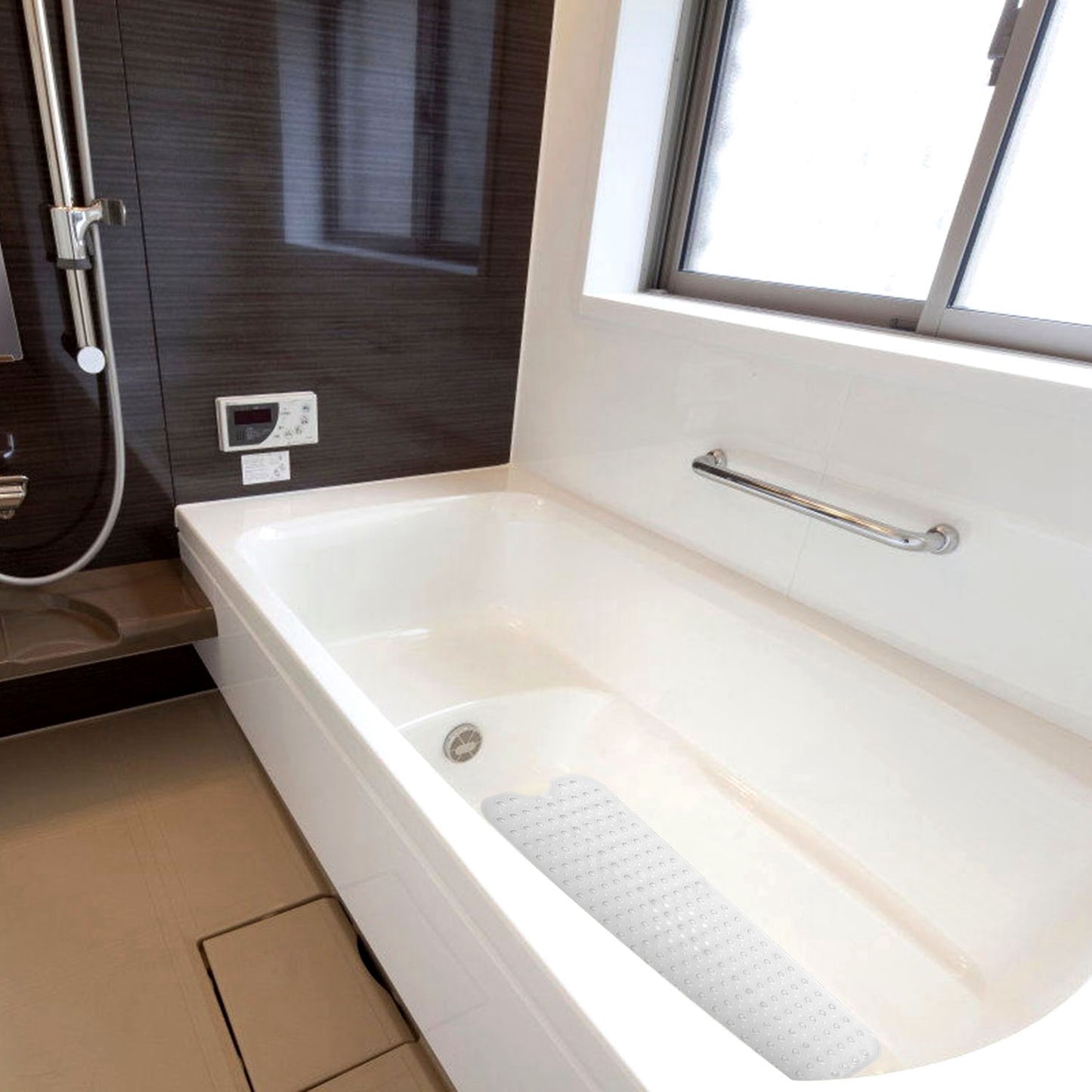Non-Slip Bath Mat with Suction Cups and Massage Texture