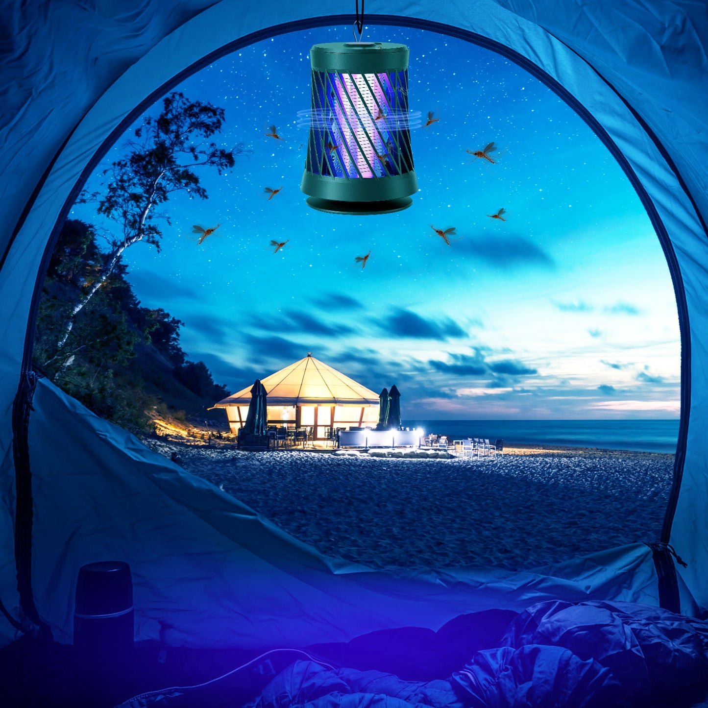 Rechargeable Mosquito Killer Lamp with UV Light & Night Light