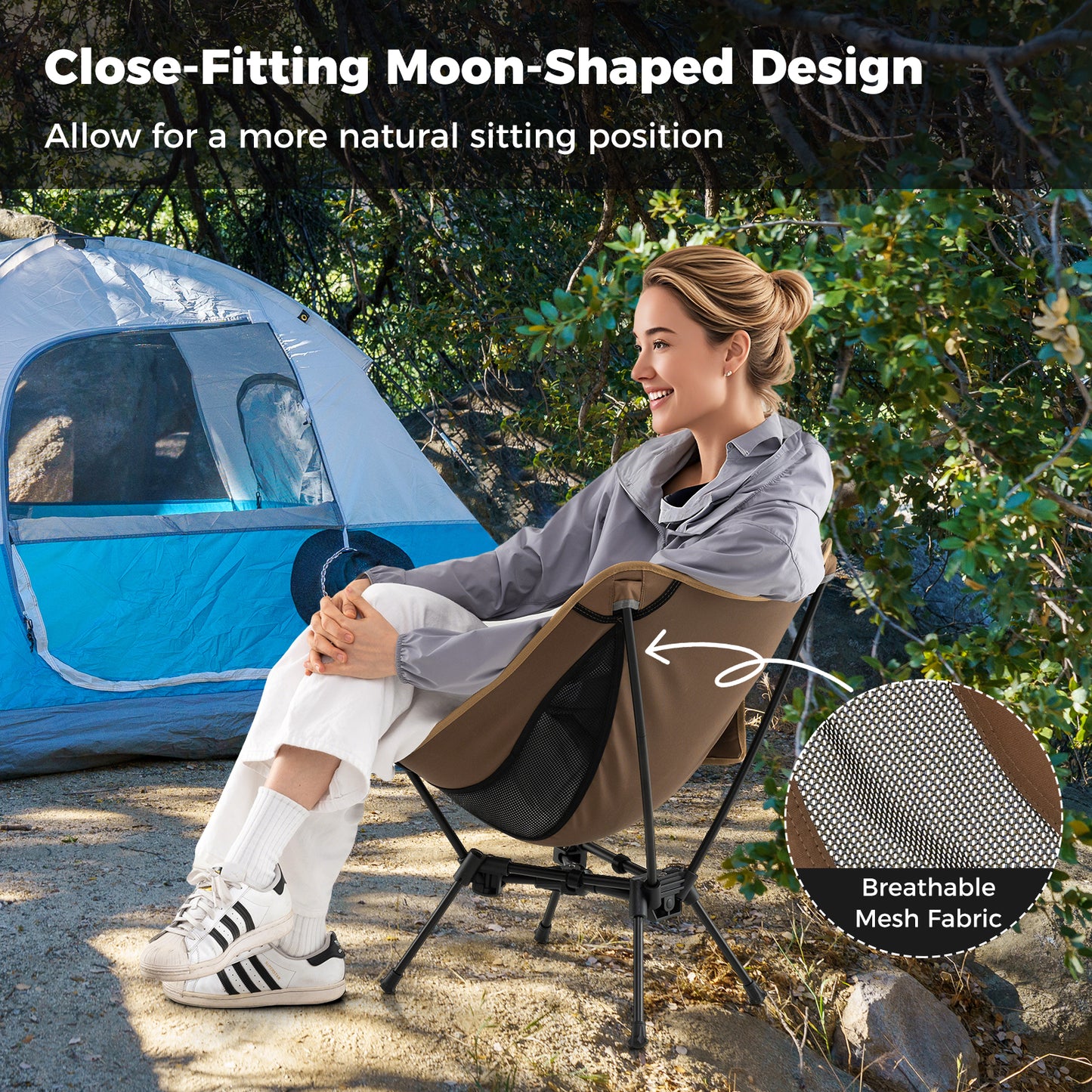 Portable Camping Chair with Carrying Bag