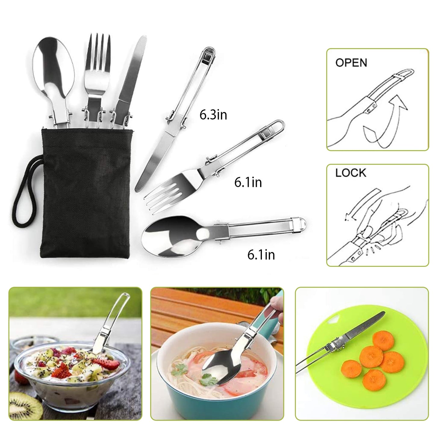 Camping Cookware Set 12-Piece with Pot, Pan & Kettle