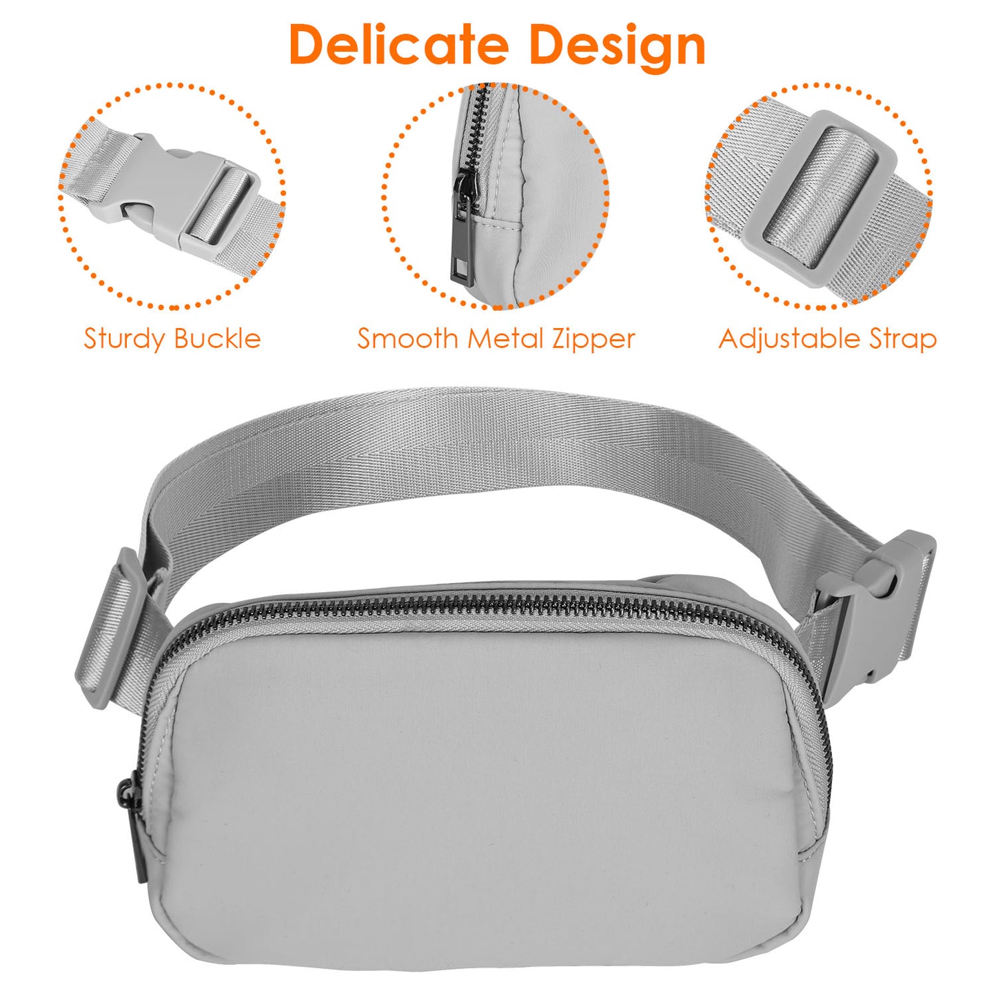 Unisex Sport Waist Pack with Multiple Pockets