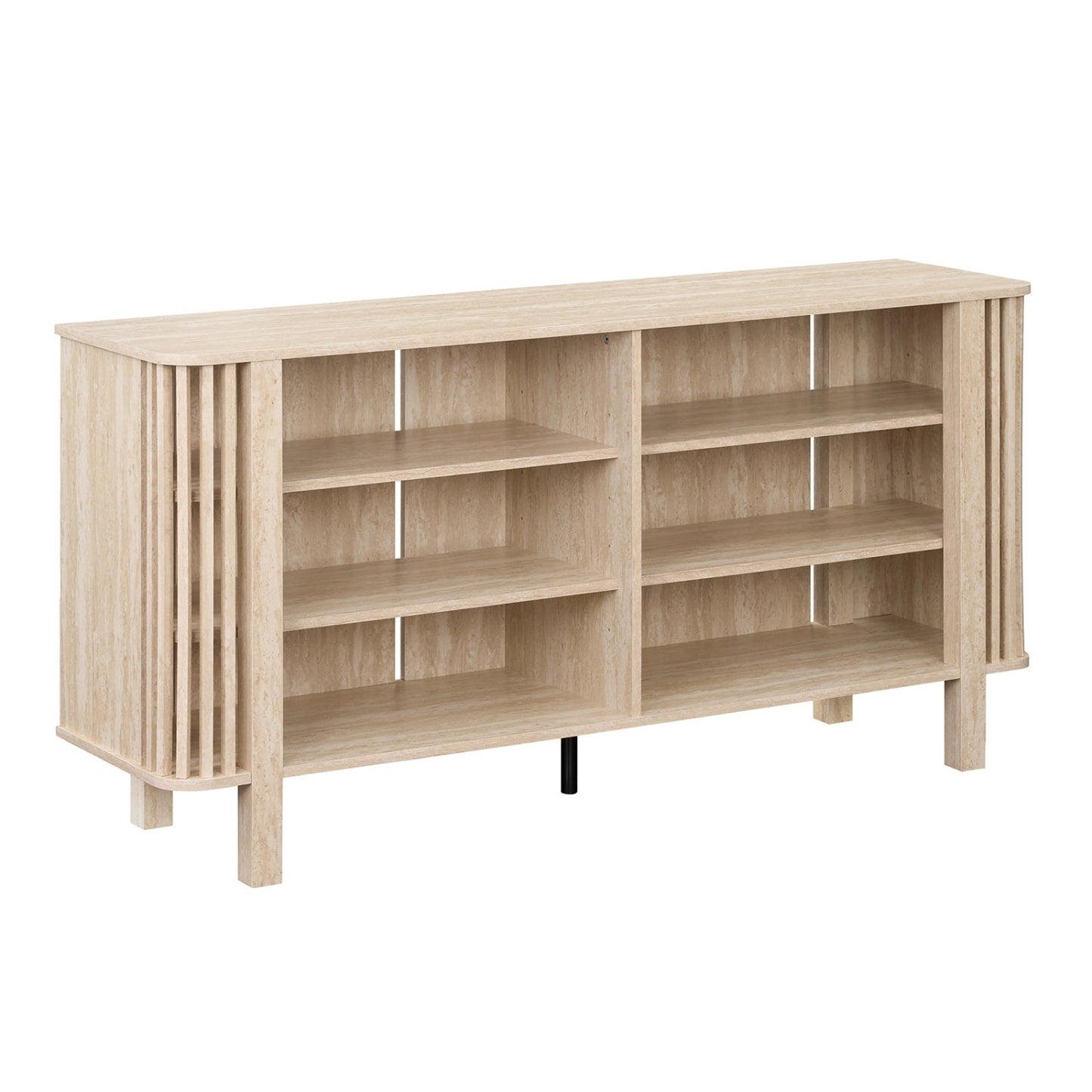 59 Inch TV Stand for TVs Up to 55 Inches with Adjustable Shelves