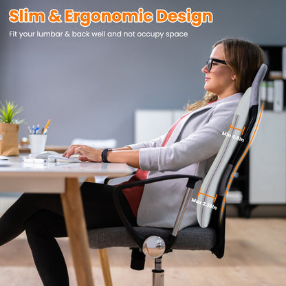 Shiatsu Back Massager with 3D Kneading & Cordless Design