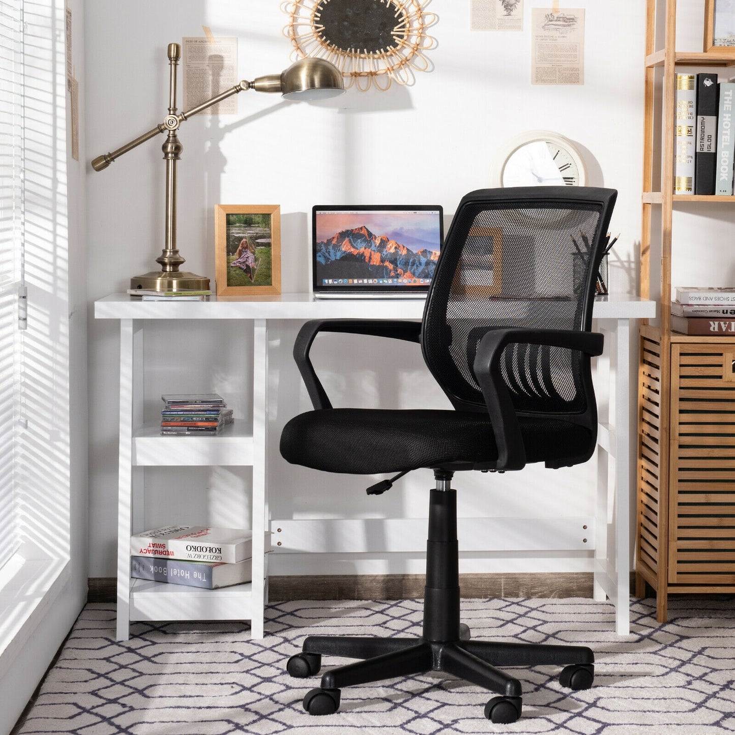 Mid-Back Mesh Office Chair with Lumbar Support