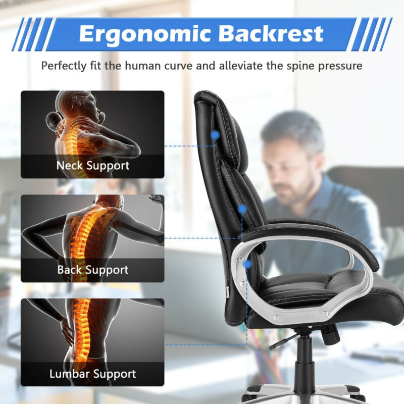 Executive Office Chair Big and Tall High Back Leather