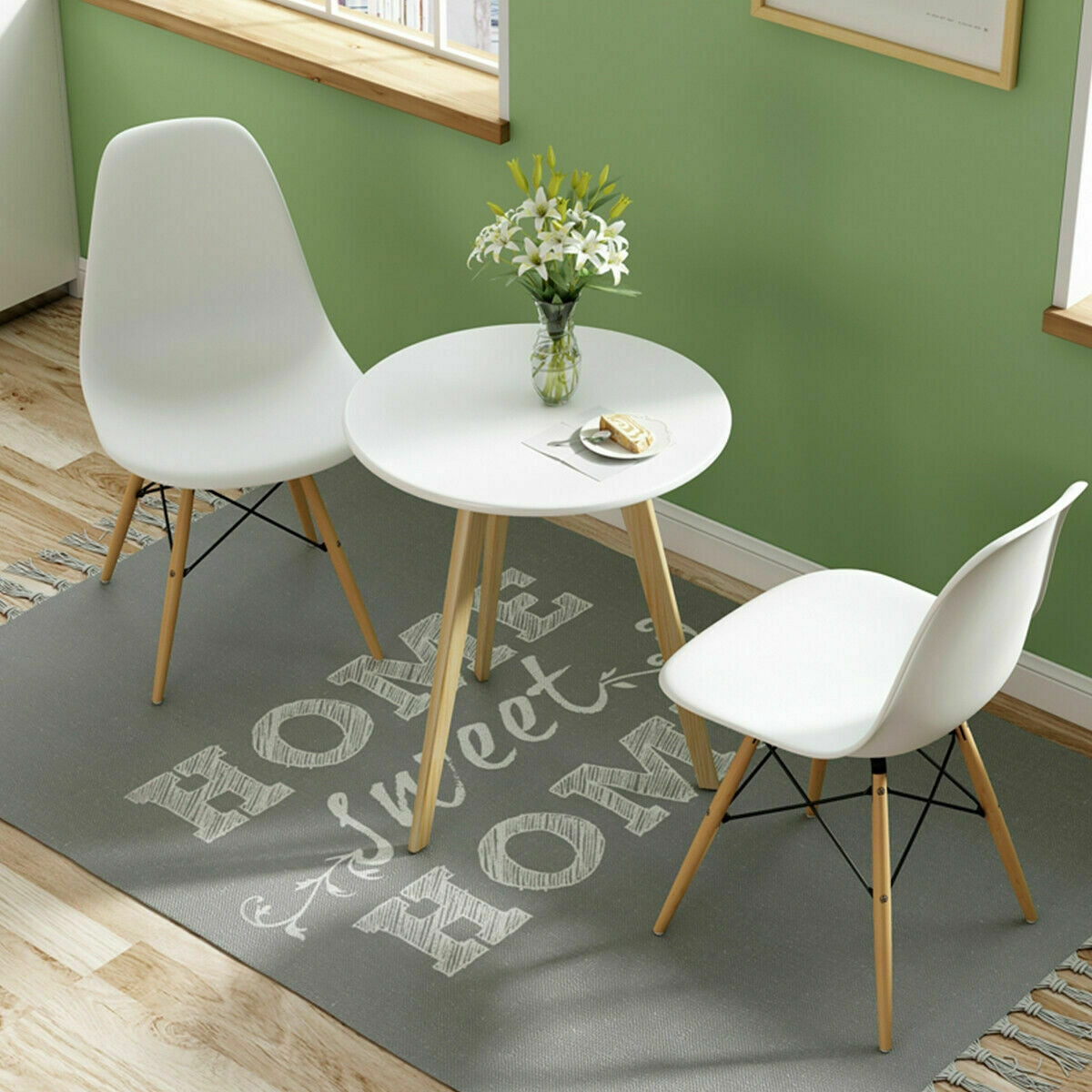 Mid-Century Modern Dining Side Chair Set of 2