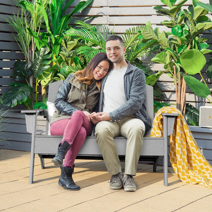 HDPE Adirondack Chair for Patio and Garden - Gray