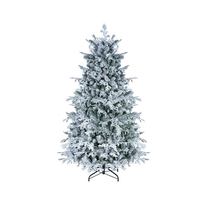 5/6/7/8 Feet Pre-Lit Artificial Christmas Tree with Warm White LED Lights